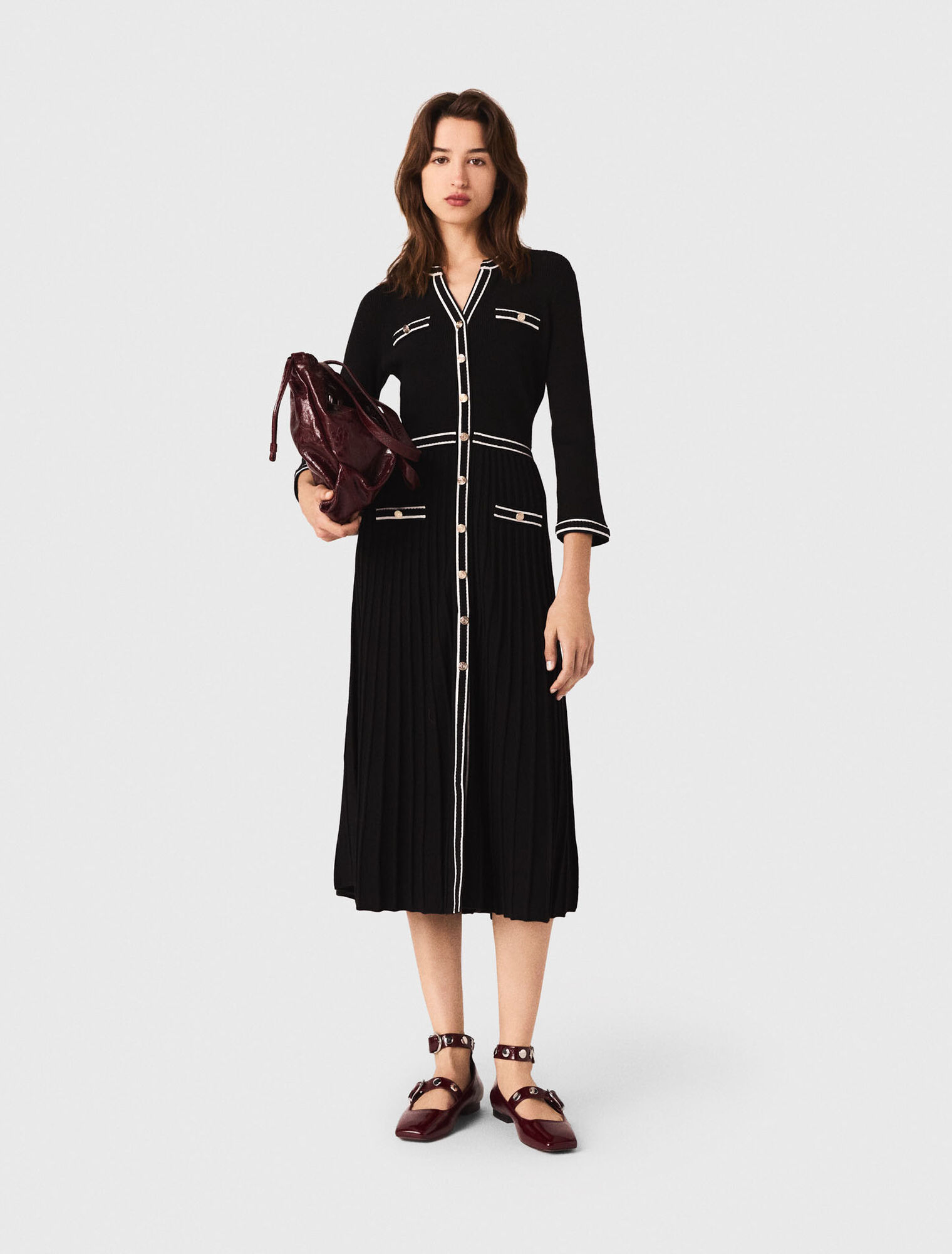 Knit midi dress