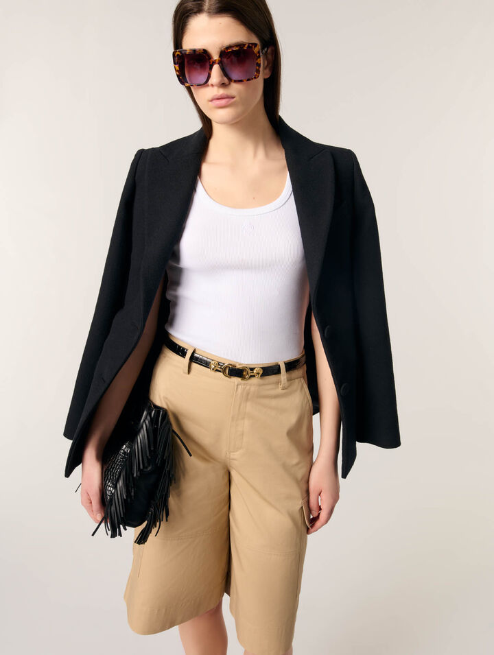 Cotton Bermuda shorts
