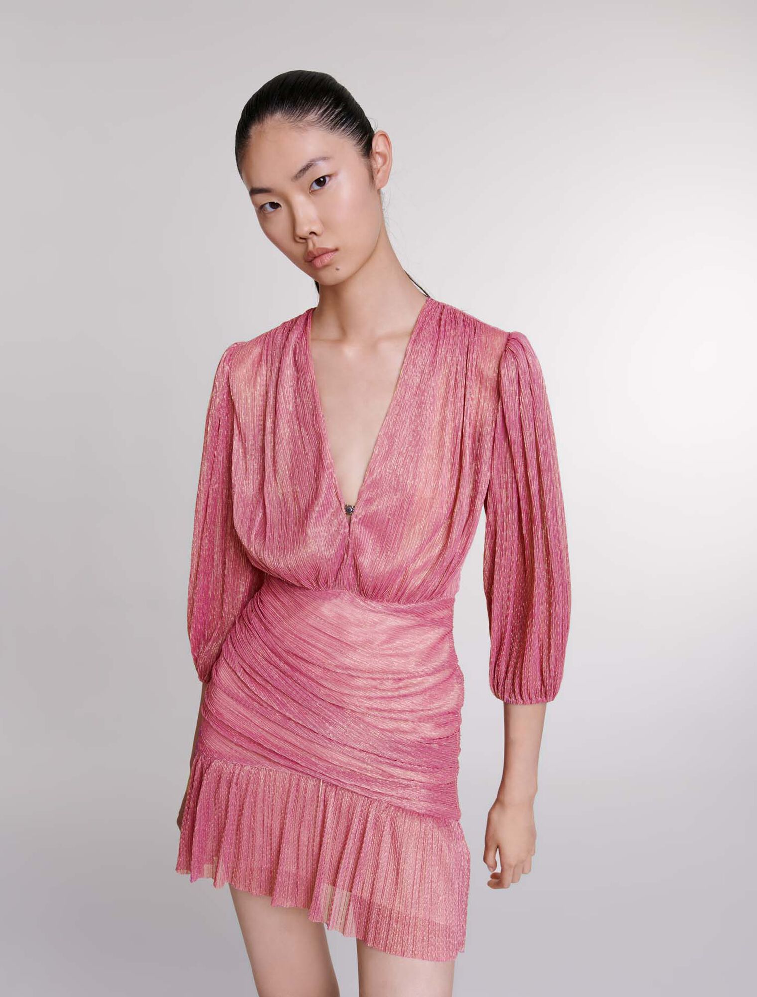 Short lamé dress