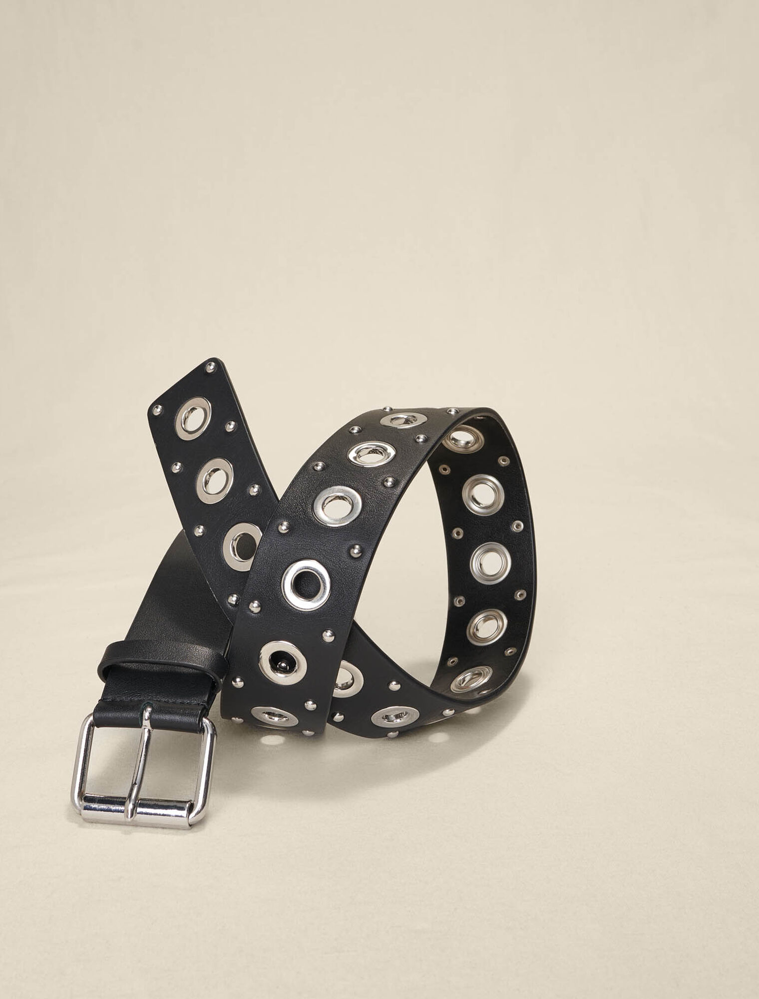 Belt with inset studs