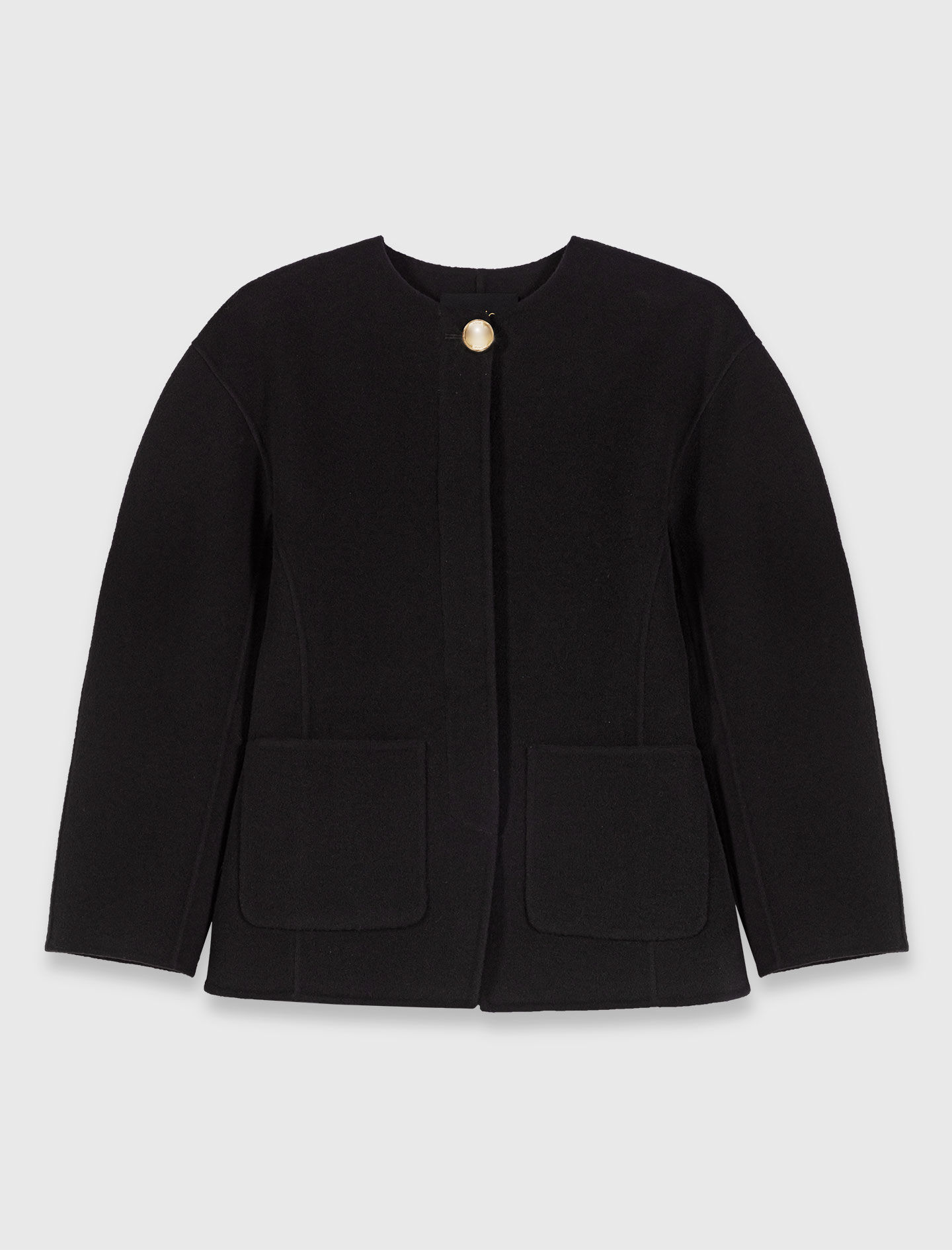 Double-faced coat Black / Gray for Women | Maje