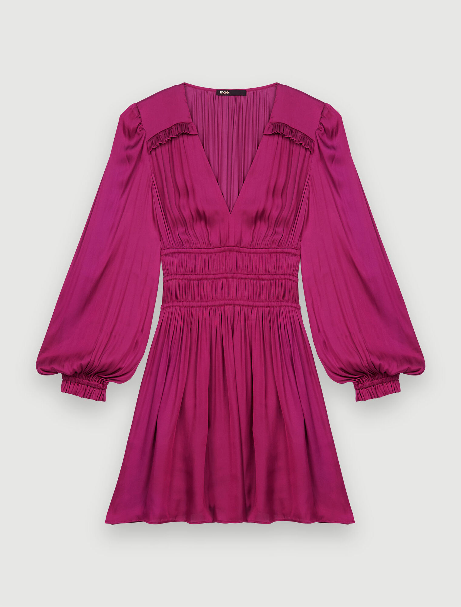Flowing satin dress