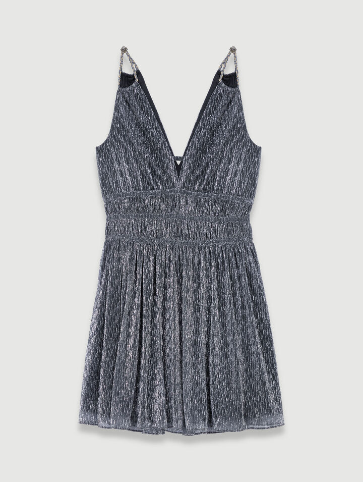 Short silver dress