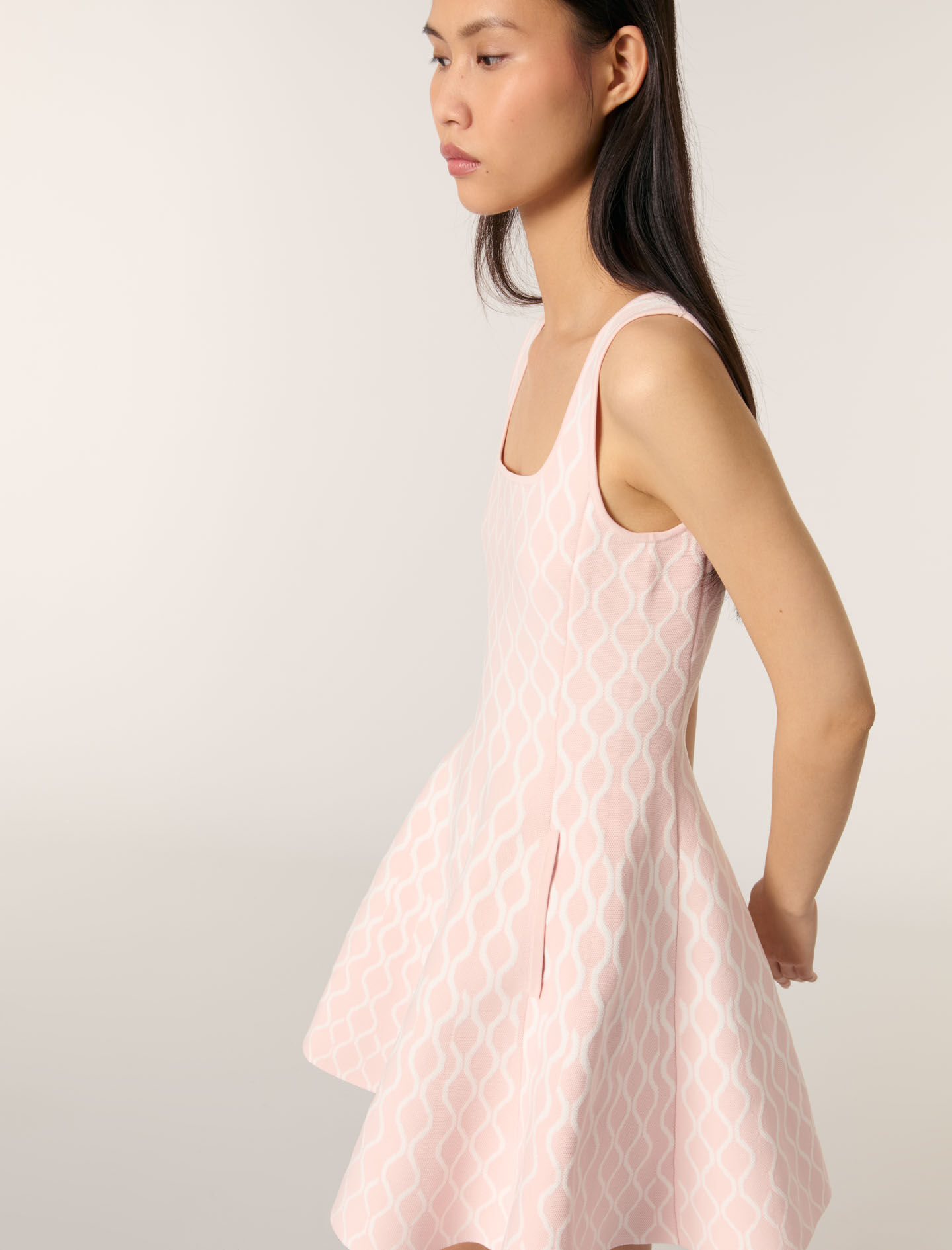 Short jacquard knit dress - Short dresses | Maje