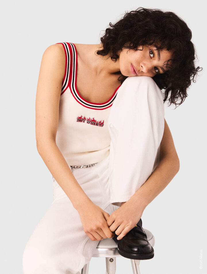 Knit crop top