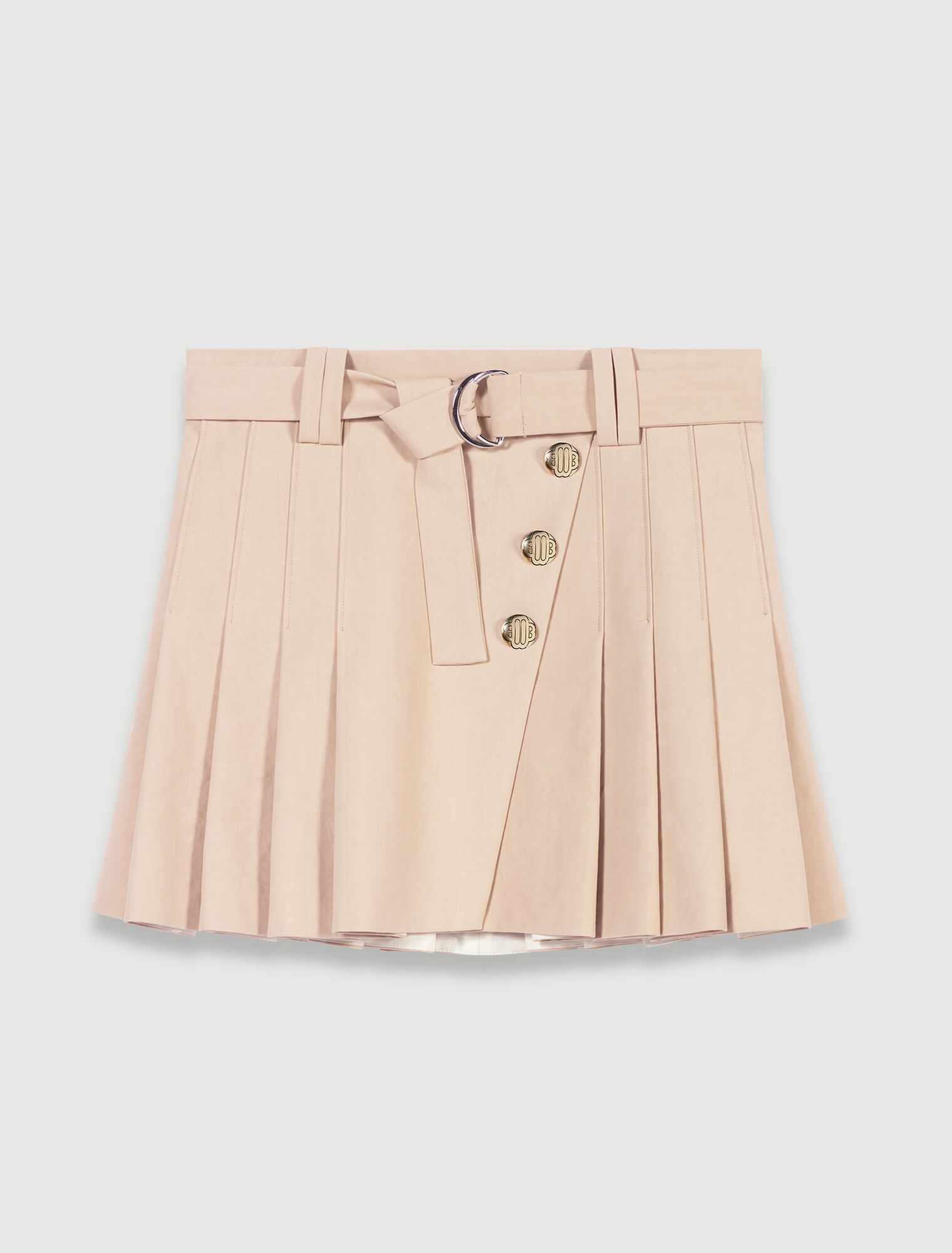 Short pleated skirt