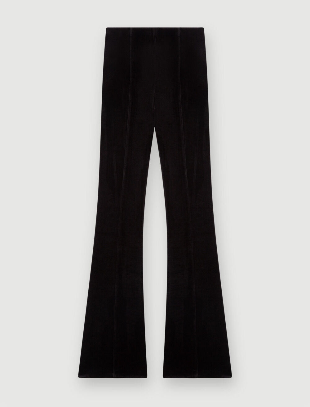 ★LUVISTRUE★[MARIE] VELVET PANTS(BLACK)★正規品/直送料込 WE VELVET-KNIT STRAIGHT-LEG TROUSERS | JJill