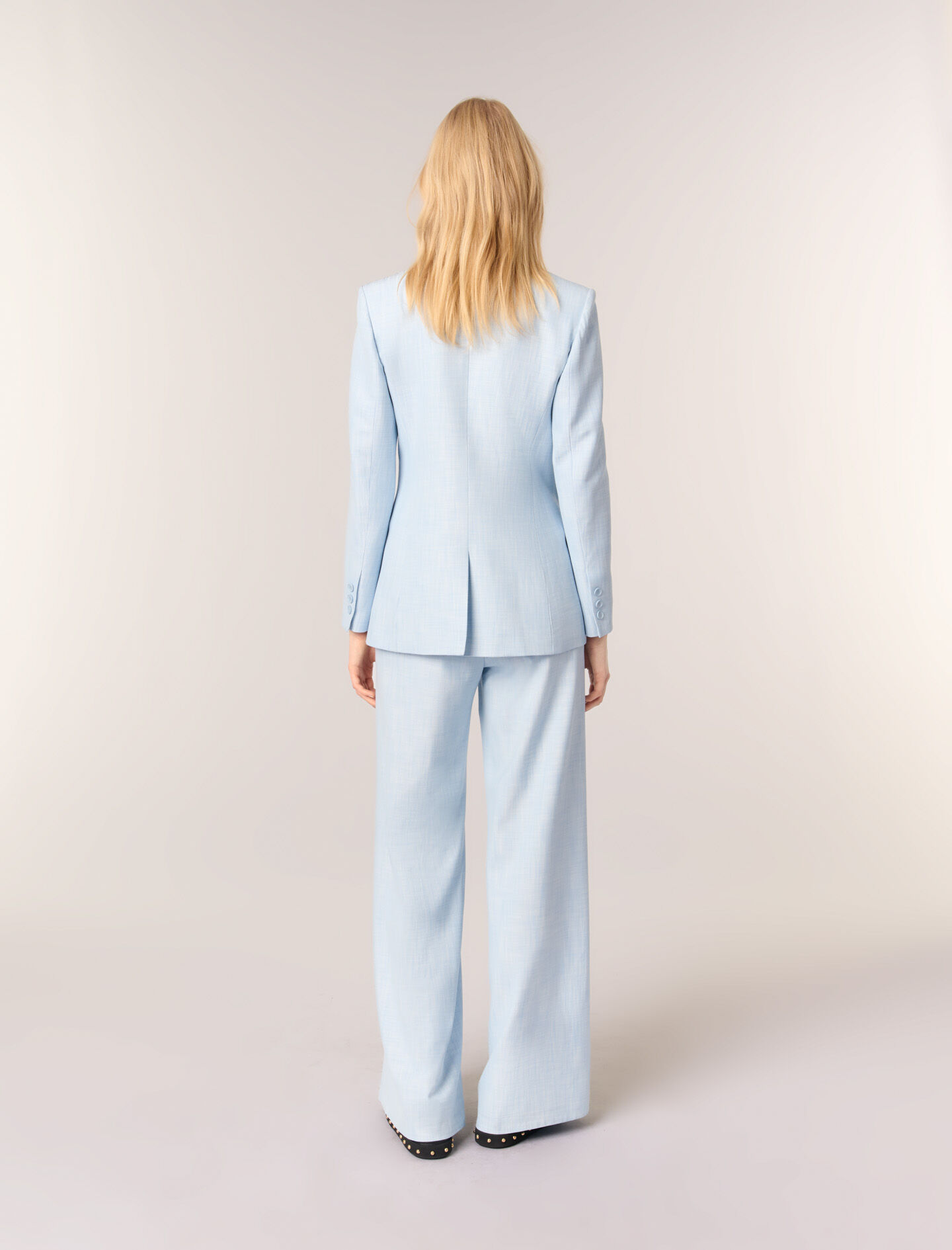 スーツ PAROSH Women Suit Jackets D420220PANTY23012 Blue 61PnU1FVkcL._AC_SX569_.jpg
