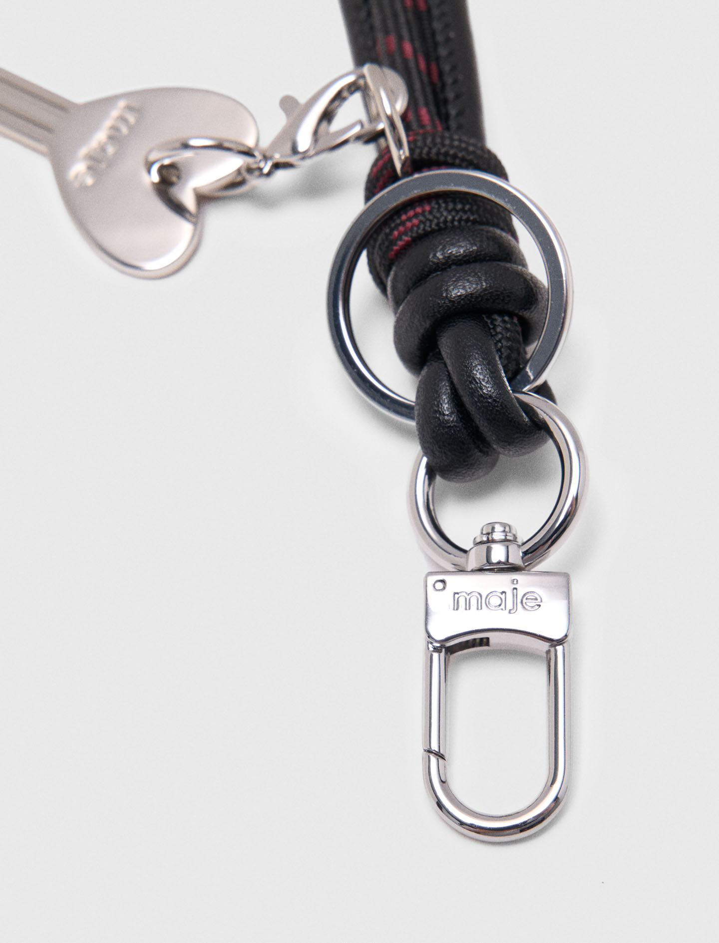 Key ring charm Black / Gray for Women | Maje