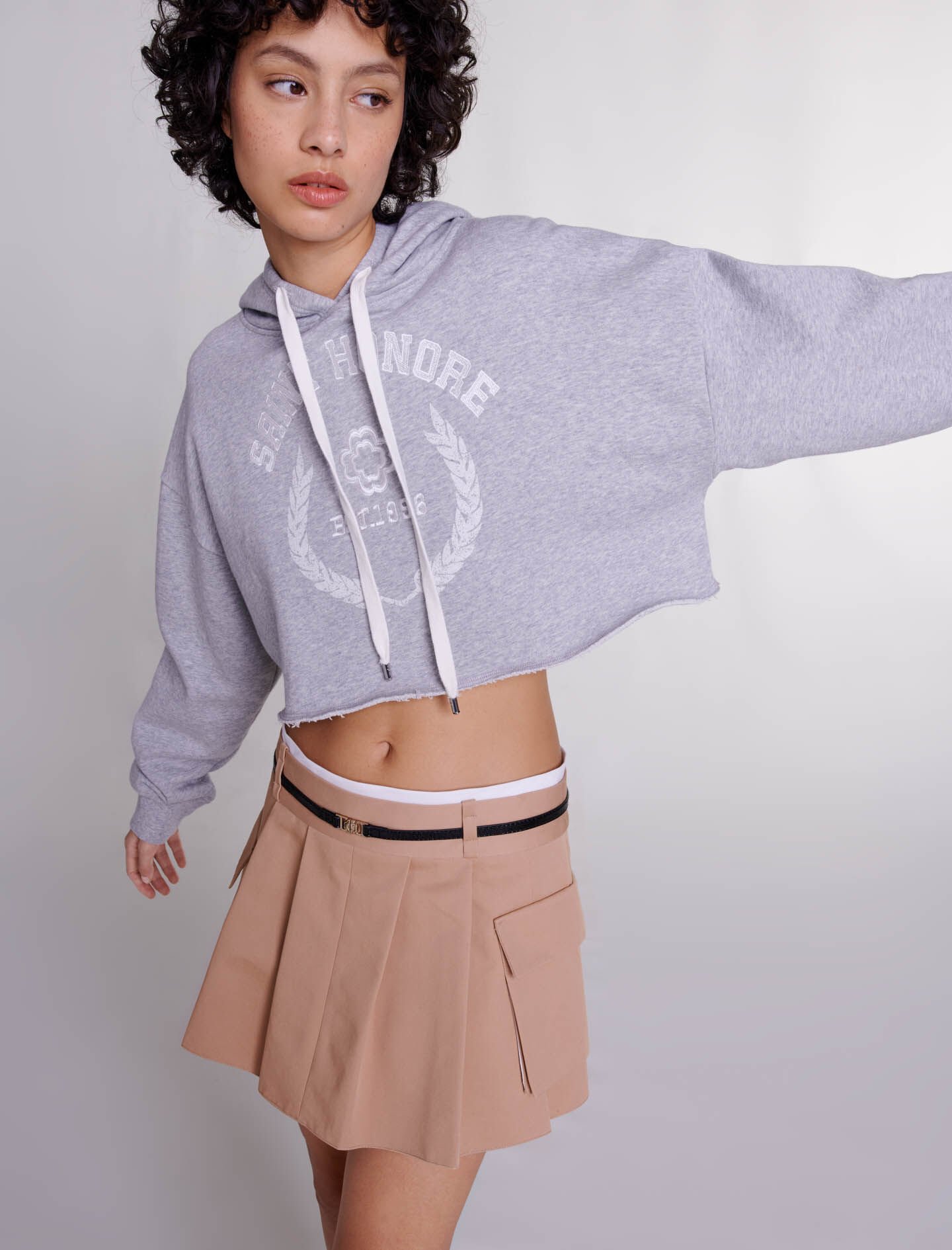 Short pleated skirt - Skirts & Shorts | Maje