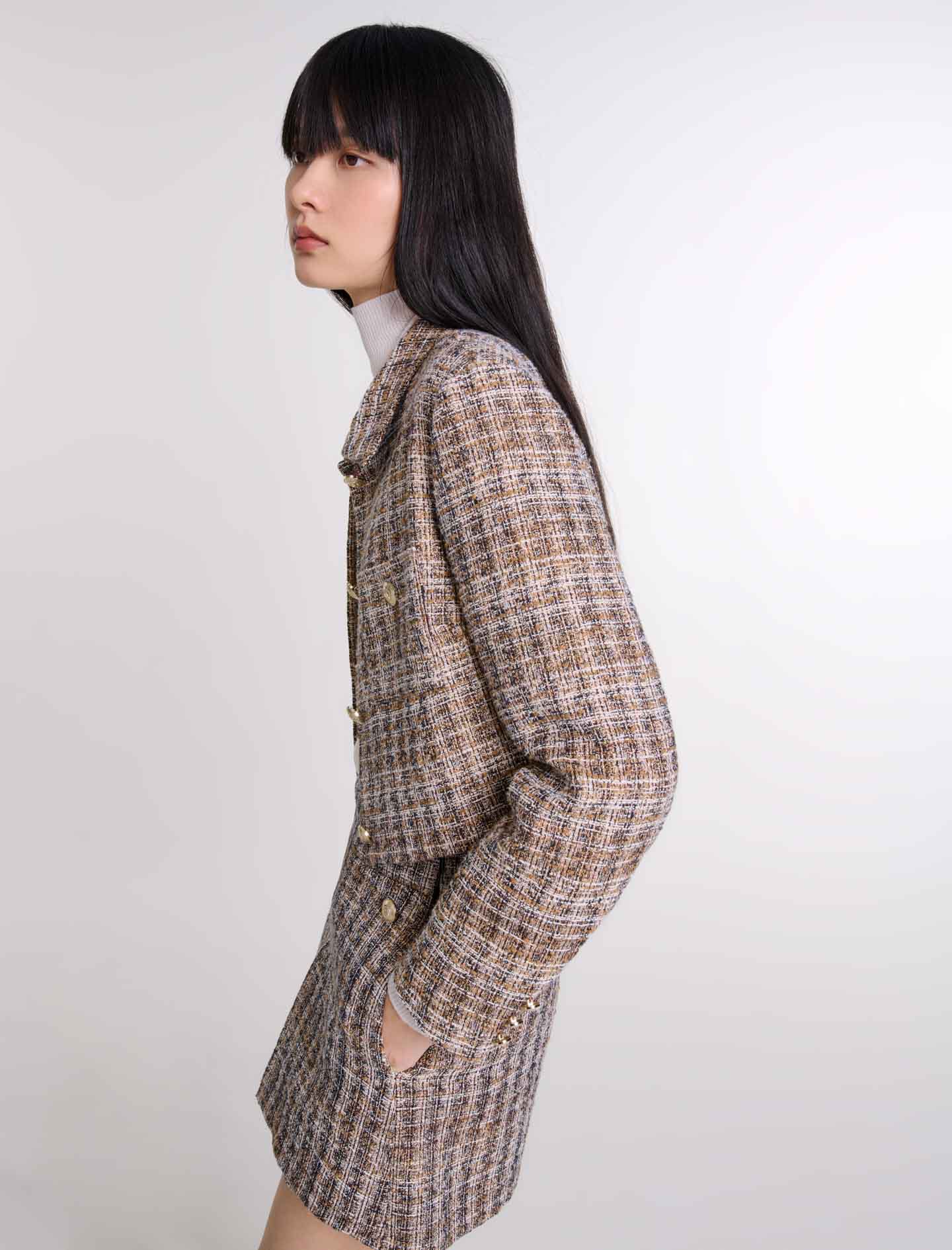 TODAYFUL トゥデイフル / Doublecollar Tweed Coat ダブルカラ