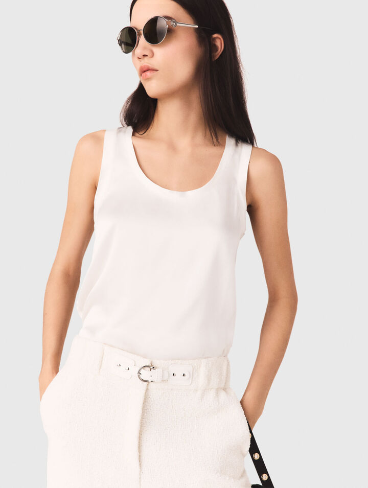 Silk tank top
