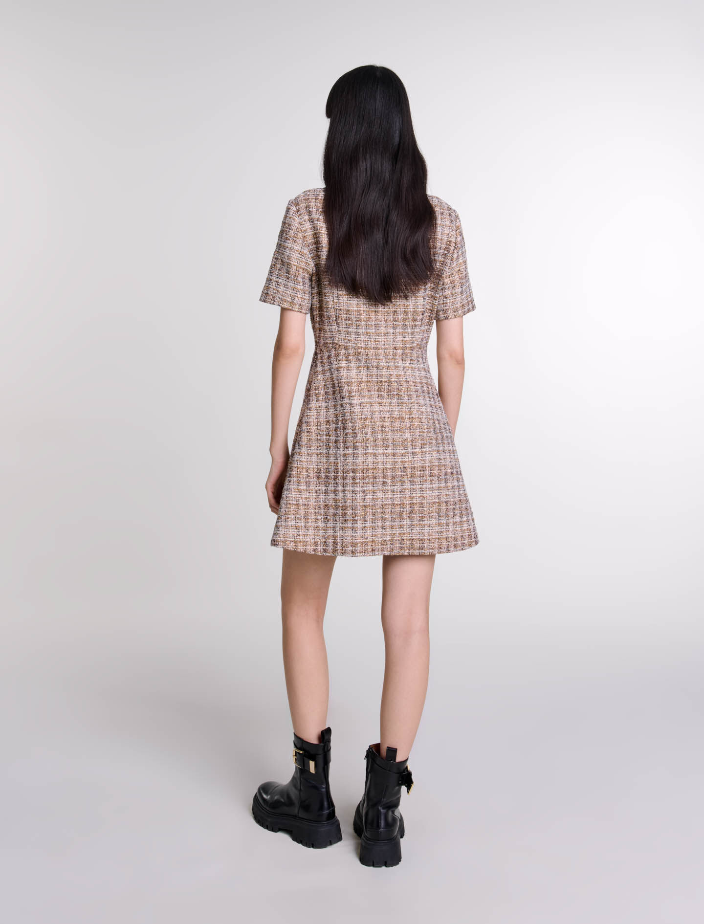 Short tweed dress - Short dresses | Maje
