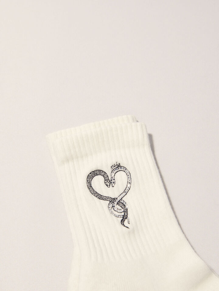 Rhinestone socks