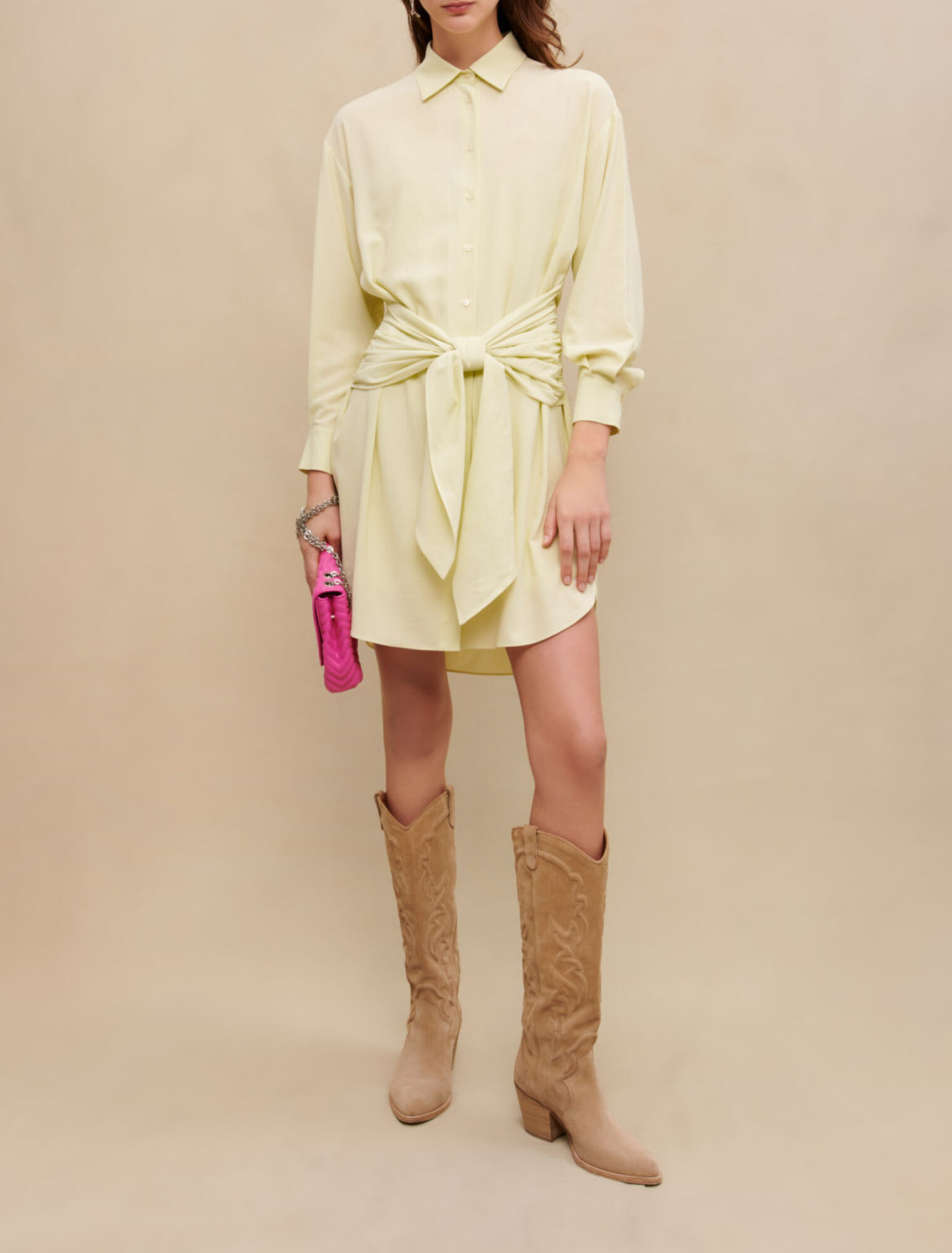 Tie short dress