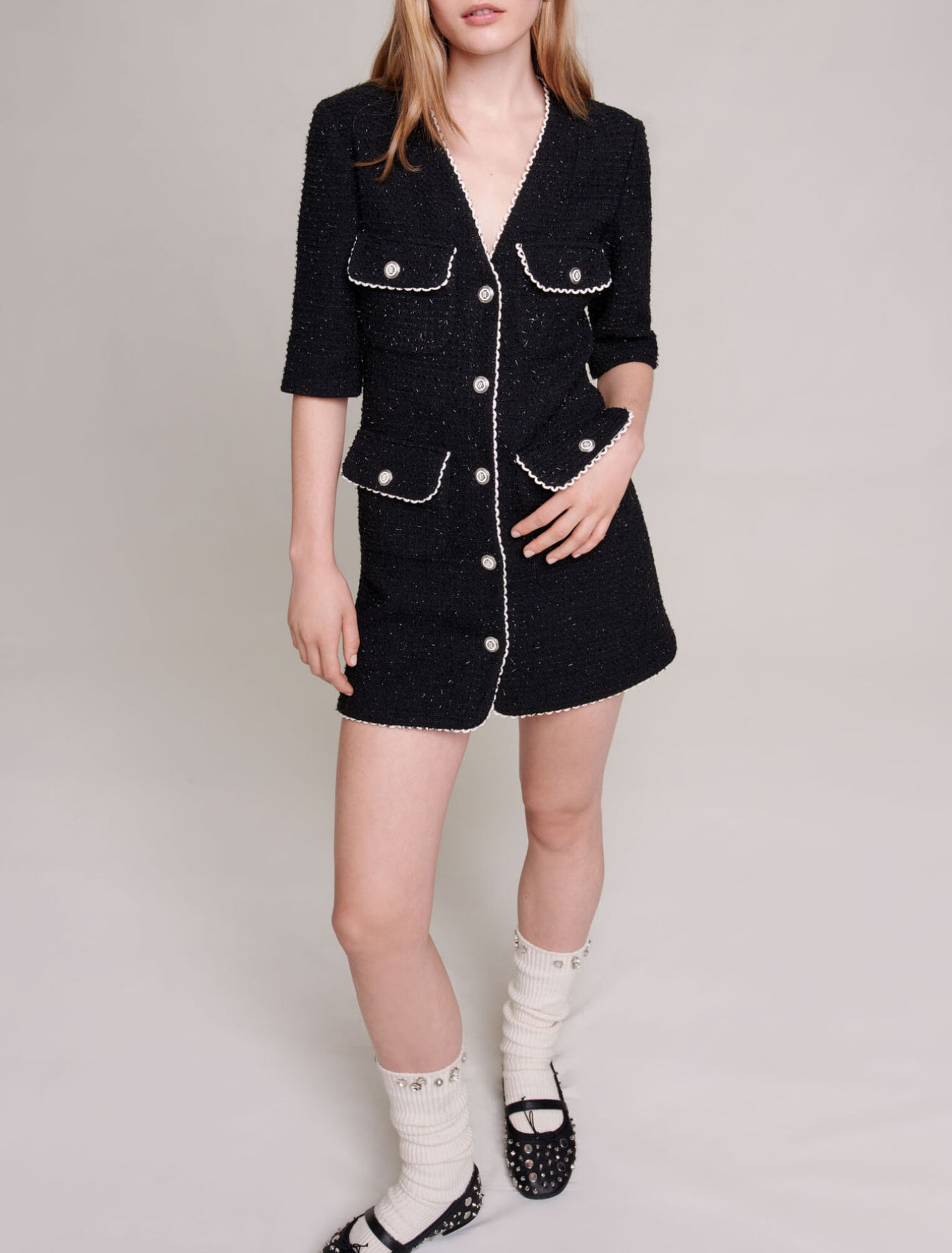 Short tweed dress