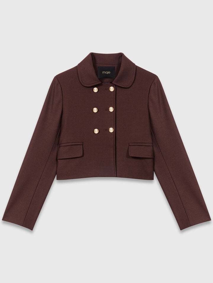 Short double-breasted jacket