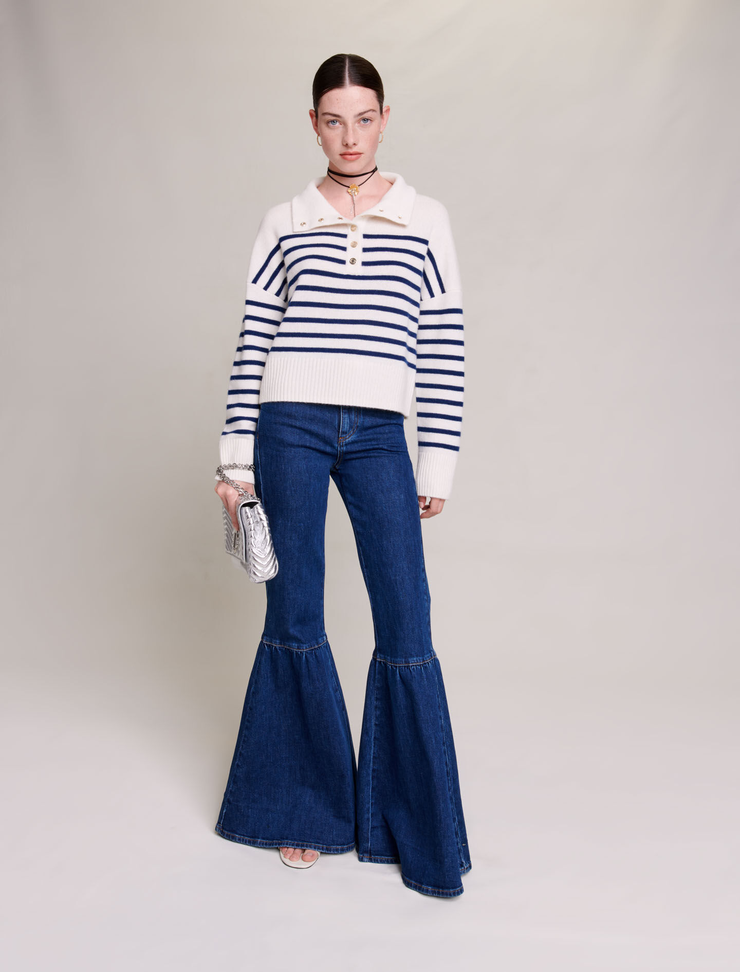 Maje striped sweater outlet