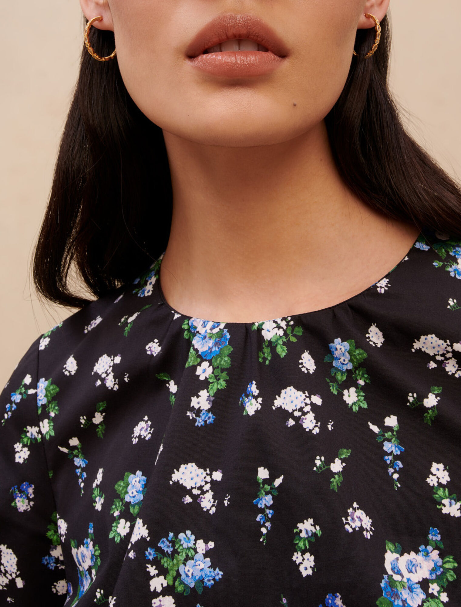 Floral tie top