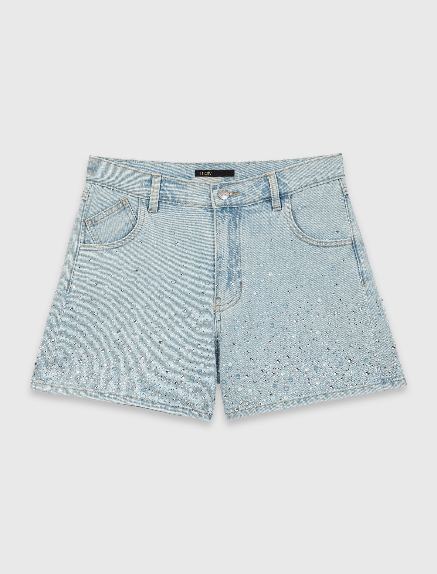 Rhinestone shorts 5