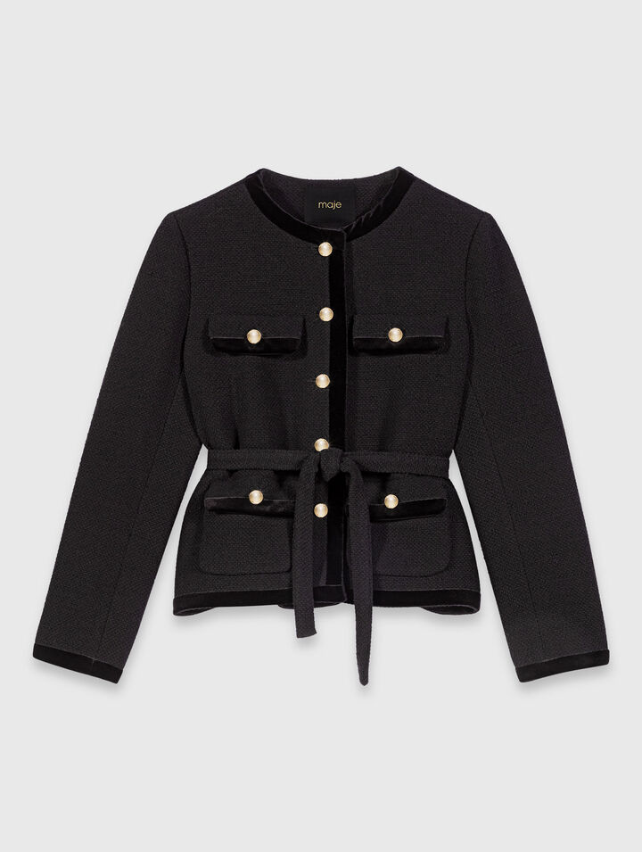 Long tweed jacket