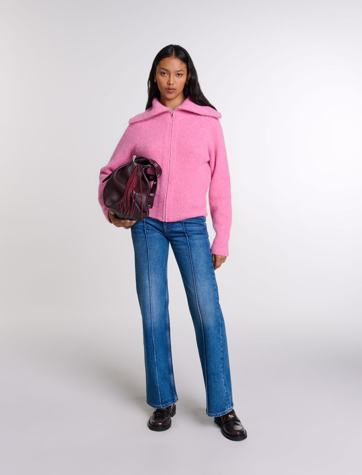 Maje long cardigan outlet