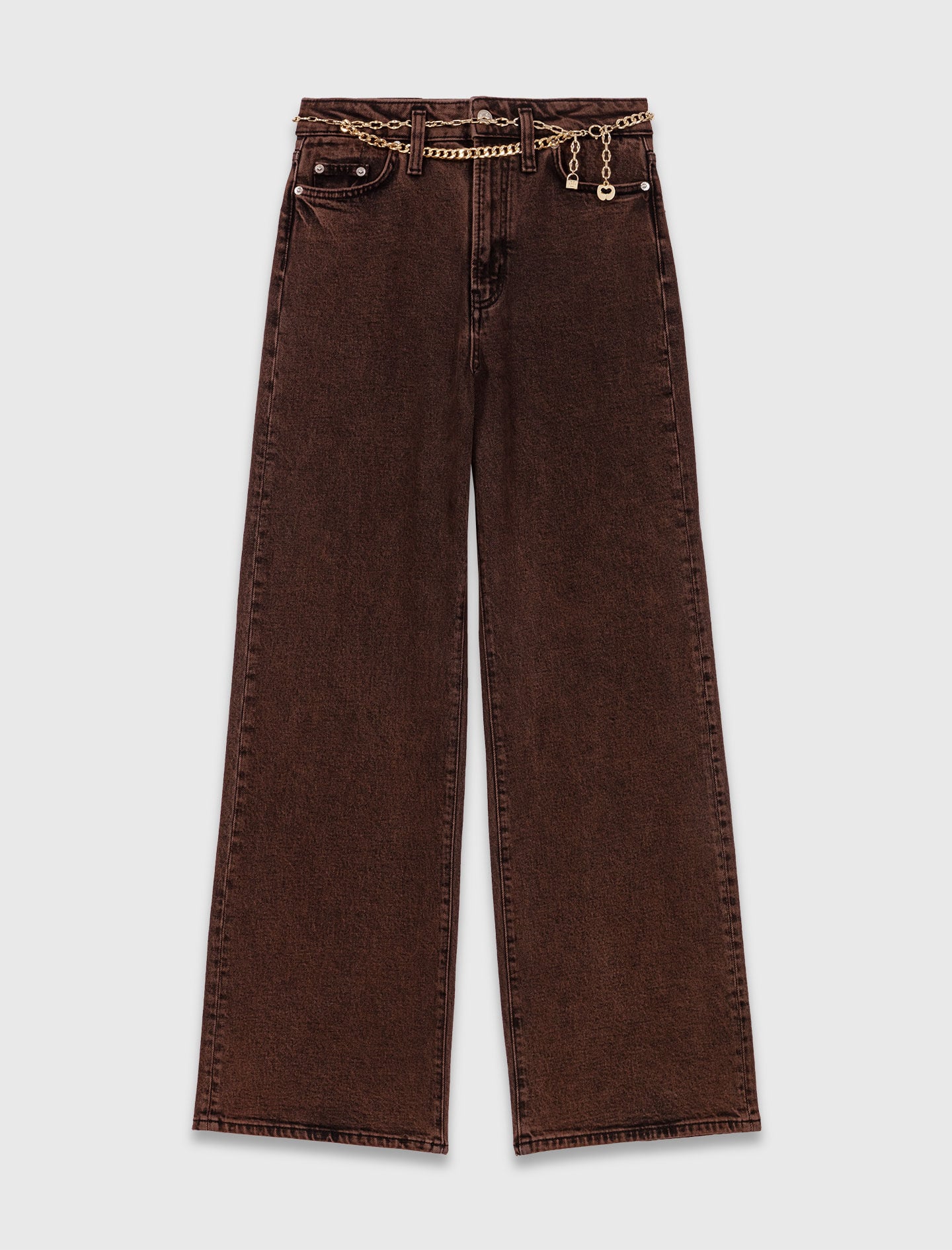 Bootcut jeans with chain 7