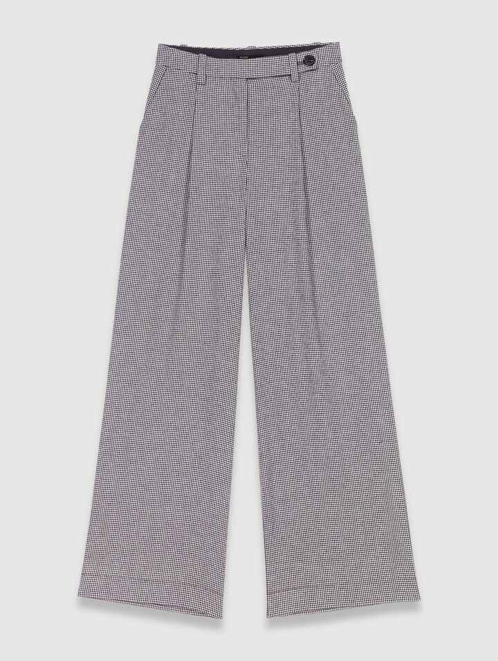 Wide-leg suit trousers