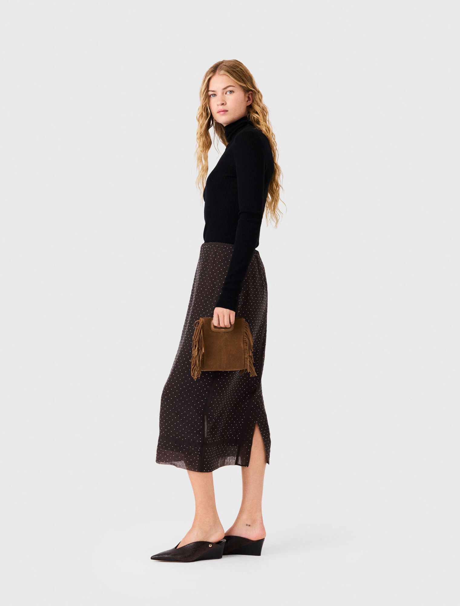 Second-skin high-neck jumper