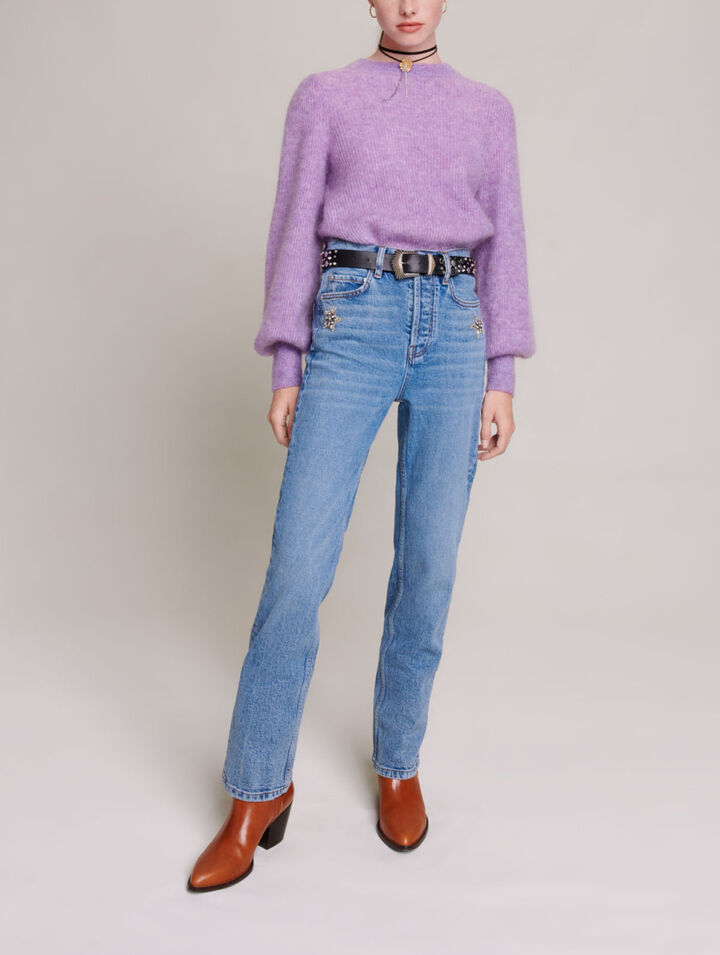 Straight-leg jeans