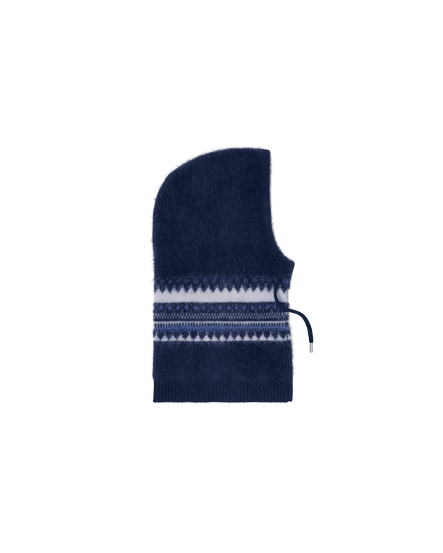 Wool Balaclava with Fair Isle Details