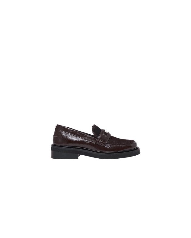 Leather and suede loafers