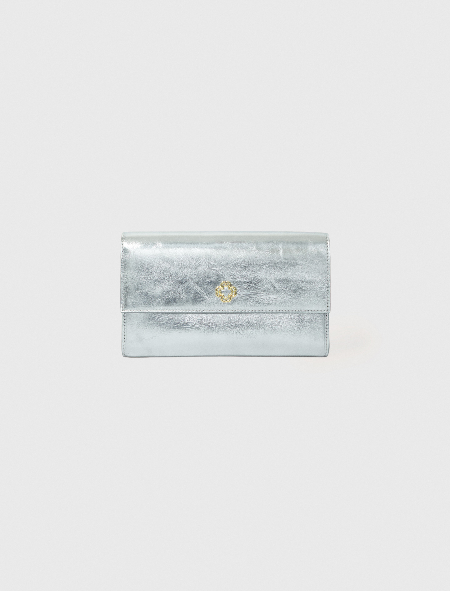 SALE *maje* メタリックツイードチェーンバッグ Metallic wallet bag Black / Gray for Women | Maje
