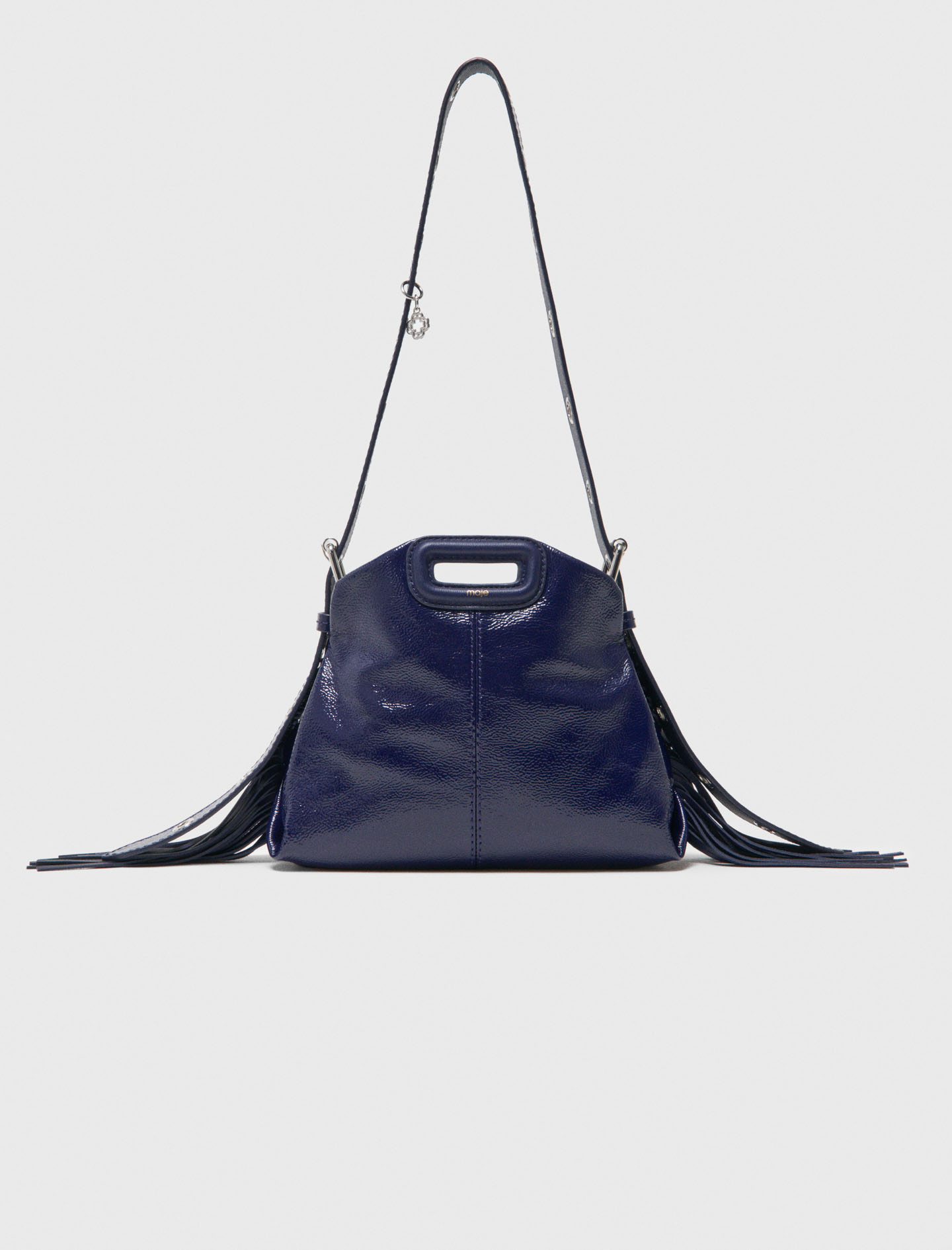 Naplak leather Miss M Mini bag Navy for Women | Maje