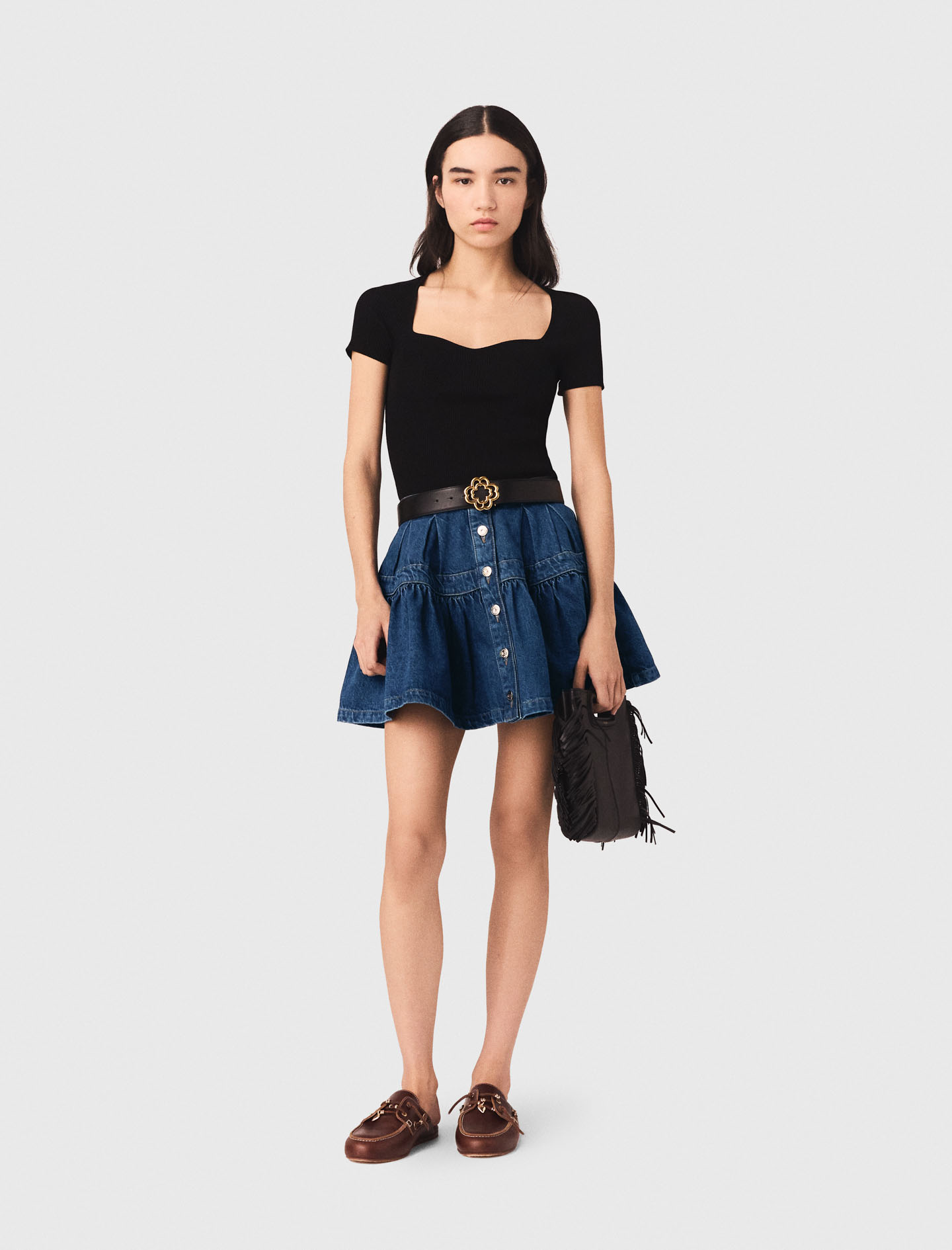 Knit top Black / Gray for Women | Maje