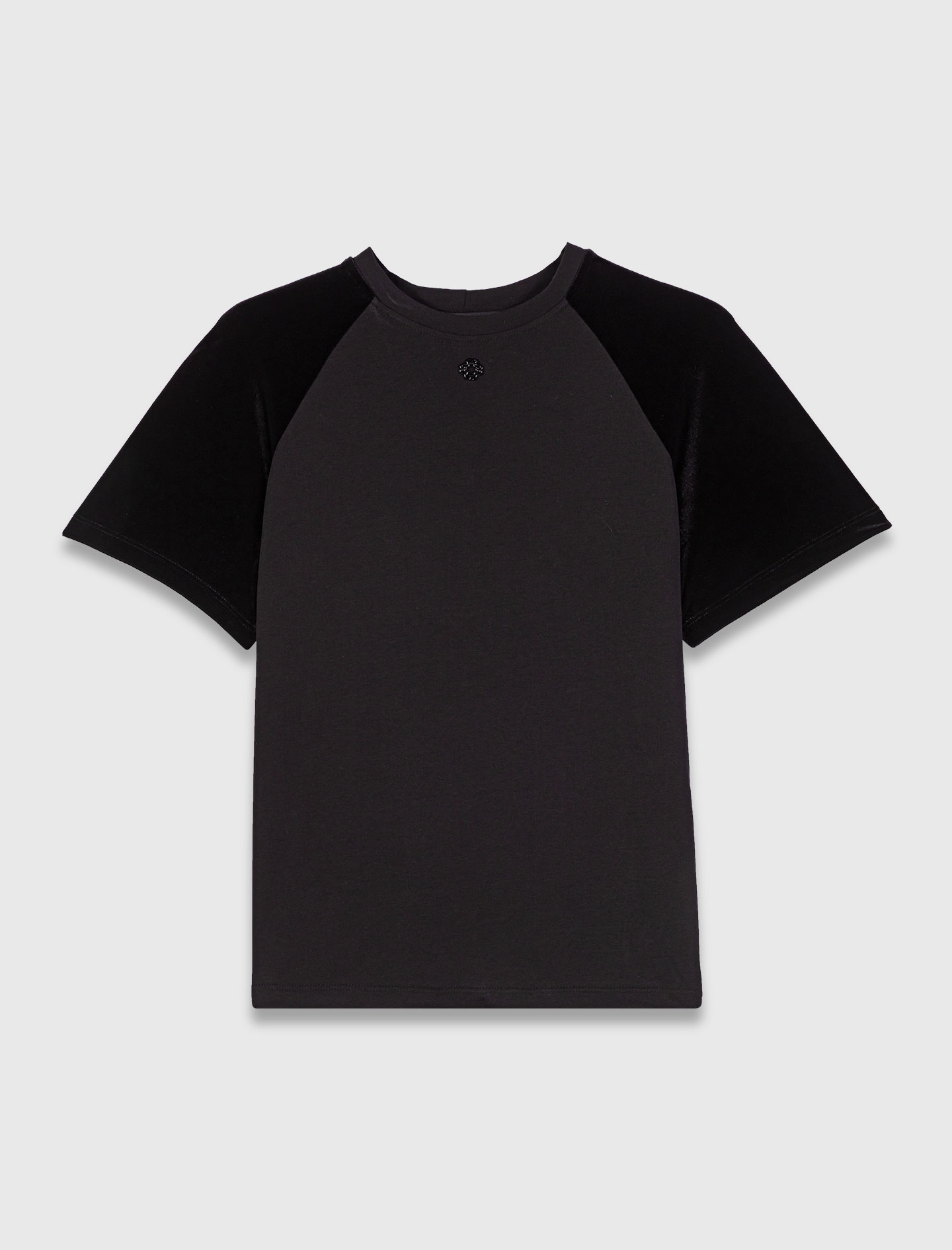 T-MAJE Short lamé dress Black / Gray For Women | Maje