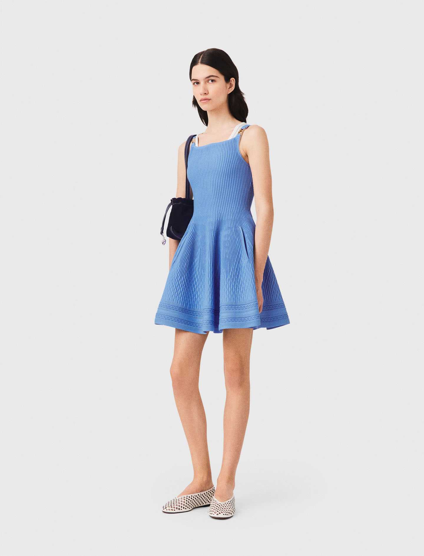 Short knit dress Blue for Women | Maje